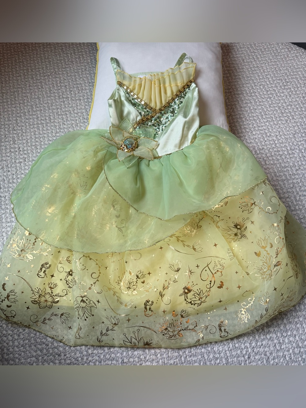 Disney Store Princess Tiana Costume dress size 4, like new!